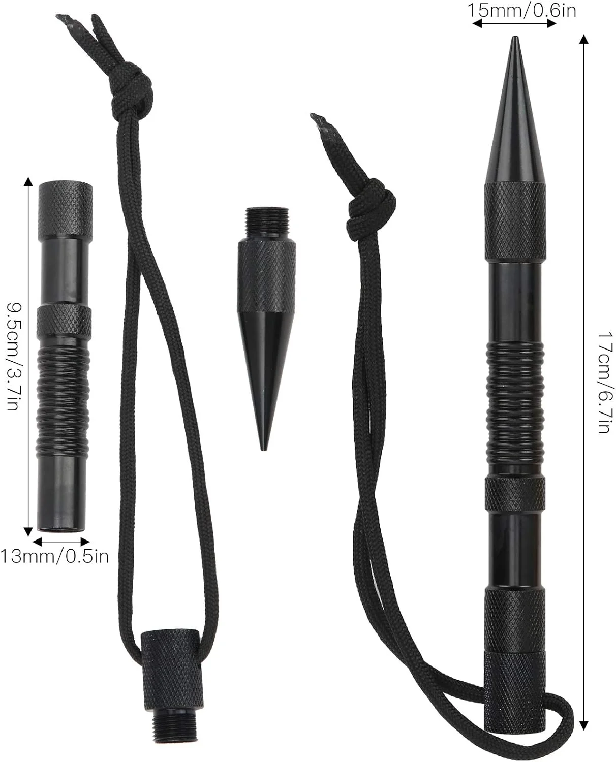 ست سوزن های بند پاراکورد Joyzan با ابزار صاف کننده و کیف برای دستبندهای DIY، تزئین لباس، بافت بند و طناب، 12 عدد مشکی ست سوزن های بند پاراکورد Joyzan با ابزار صاف کننده و کیف برای دستبندهای DIY، تزئین لباس، بافت بند و طناب، 12 عدد مشکی