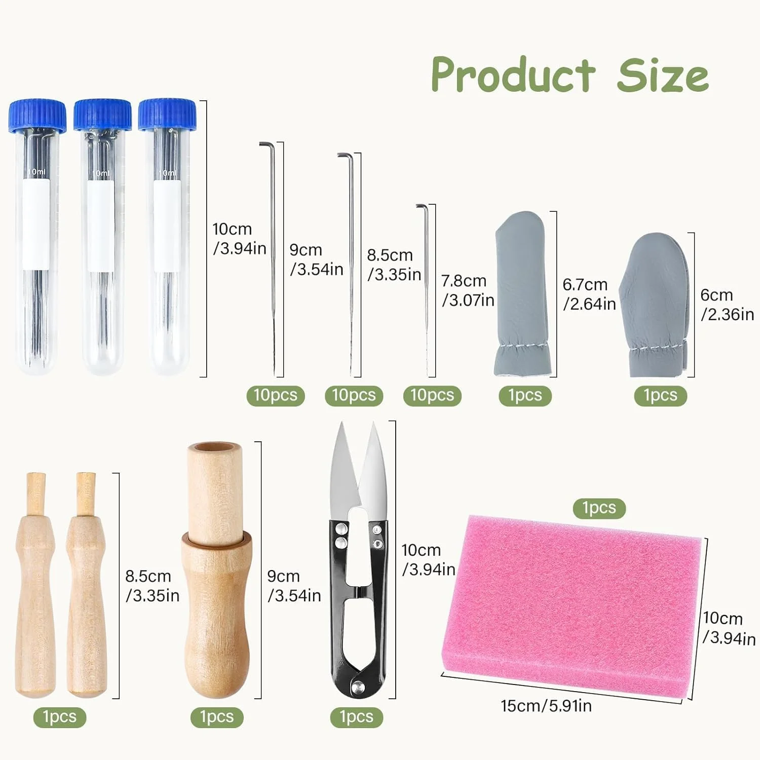 ست سوزن نمد دوزی JOLIGAEA، سوزن های نمد دوزی، سوزن های نمد دوزی برای نمد دوزی خشک با سوزن، سوزن های نمد دوزی در 3 سایز، دسته های سوزن چوبی، بطری های سوزن، پد فوم، انگشتانه ست سوزن نمد دوزی JOLIGAEA، سوزن های نمد دوزی، سوزن های نمد دوزی برای نمد دوزی خشک با سوزن، سوزن های نمد دوزی در 3 سایز، دسته های سوزن چوبی، بطری های سوزن، پد فوم، انگشتانه