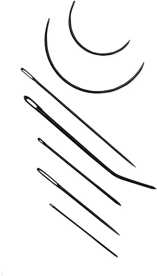 سوزن های دستی خیاطی JL Pony: تعمیر: مشکی با چشم سفید: متنوع