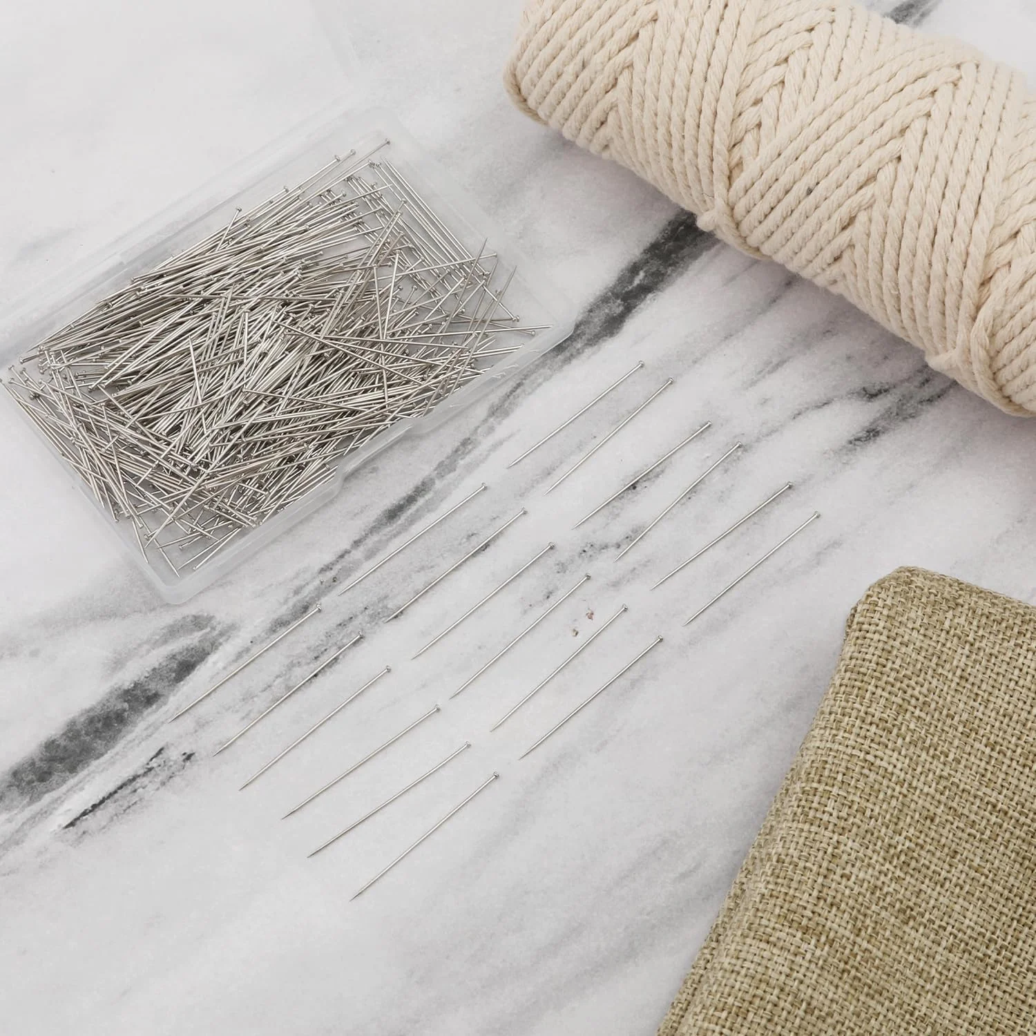 بسته 500 عددی سوزن خیاطی KINBOM، سوزن ته گرد خیاطی 32 میلی متری، سوزن کلاه گیس استیل ضد زنگ، سوزن های ساتن قابل استفاده مجدد برای لحاف دوزی، قلاب بافی، صنایع دستی، پروژه های خیاطی