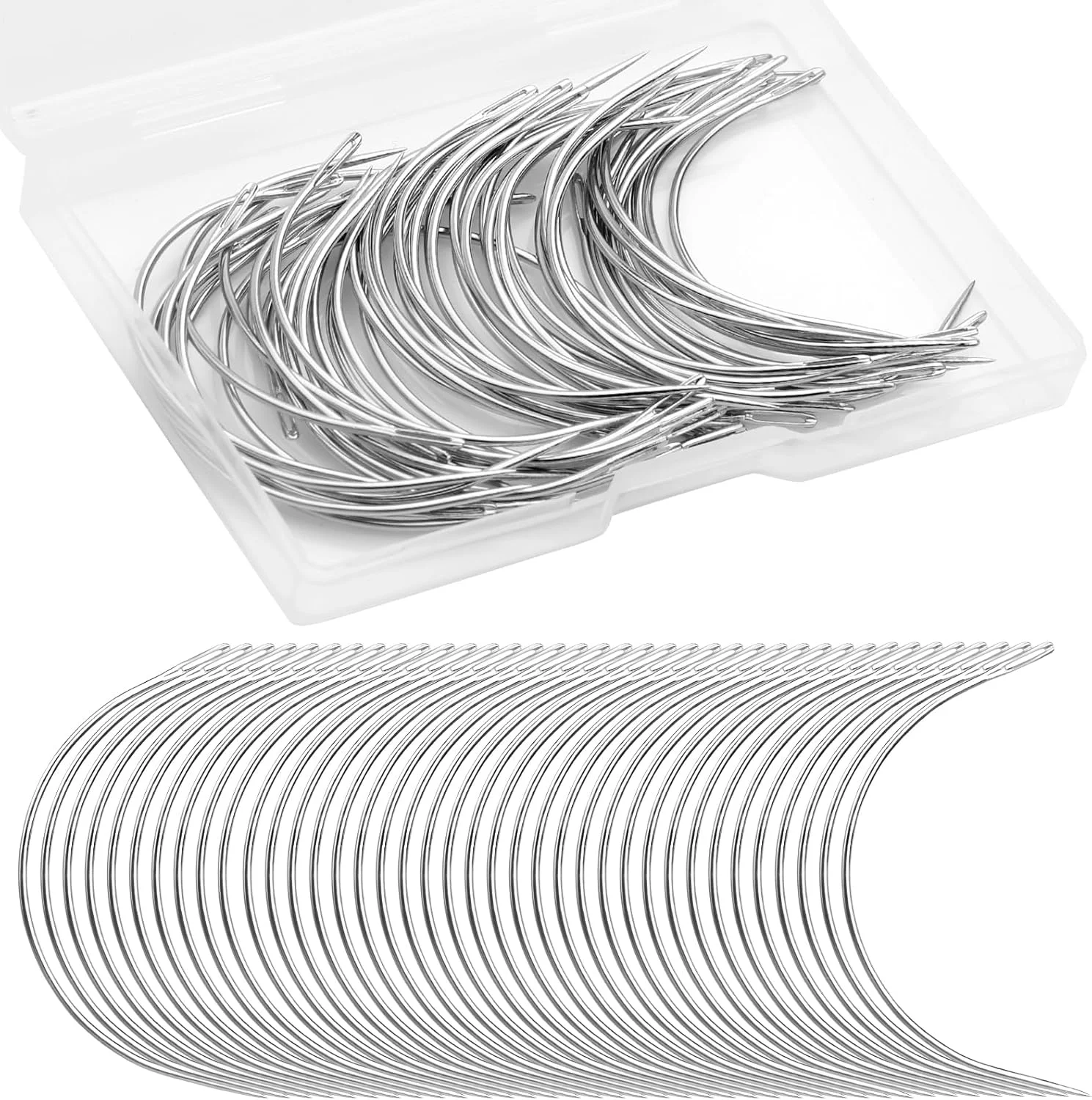 سوزن های منحنی Kuppt، سوزن های خیاطی منحنی، سوزن های منحنی 3 اینچی برای خیاطی، سوزن های بافندگی با جعبه نگهداری برای خیاطی چرم، فرش، بوم، خیاطی دستی سوزن های منحنی Kuppt، سوزن های خیاطی منحنی، سوزن های منحنی 3 اینچی برای خیاطی، سوزن های بافندگی با جعبه نگهداری برای خیاطی چرم، فرش، بوم، خیاطی دستی