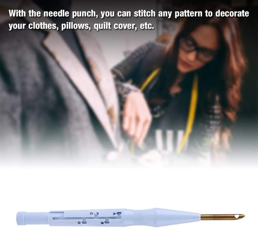 کیت سوزن پانچ KOSDFOGE، ابزار قلم سوزن قابل تنظیم برای گلدوزی و دوخت تزیینی DIY کیت سوزن پانچ KOSDFOGE، ابزار قلم سوزن قابل تنظیم برای گلدوزی و دوخت تزیینی DIY
