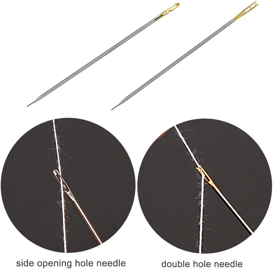 کوئو 24 عدد سوزن خود نخ کن، سوزن های خود نخ کن آسان یک ثانیه ای برای کارهای دستی، نوع معمولی و خیاطی کوئو 24 عدد سوزن خود نخ کن، سوزن های خود نخ کن آسان یک ثانیه ای برای کارهای دستی، نوع معمولی و خیاطی