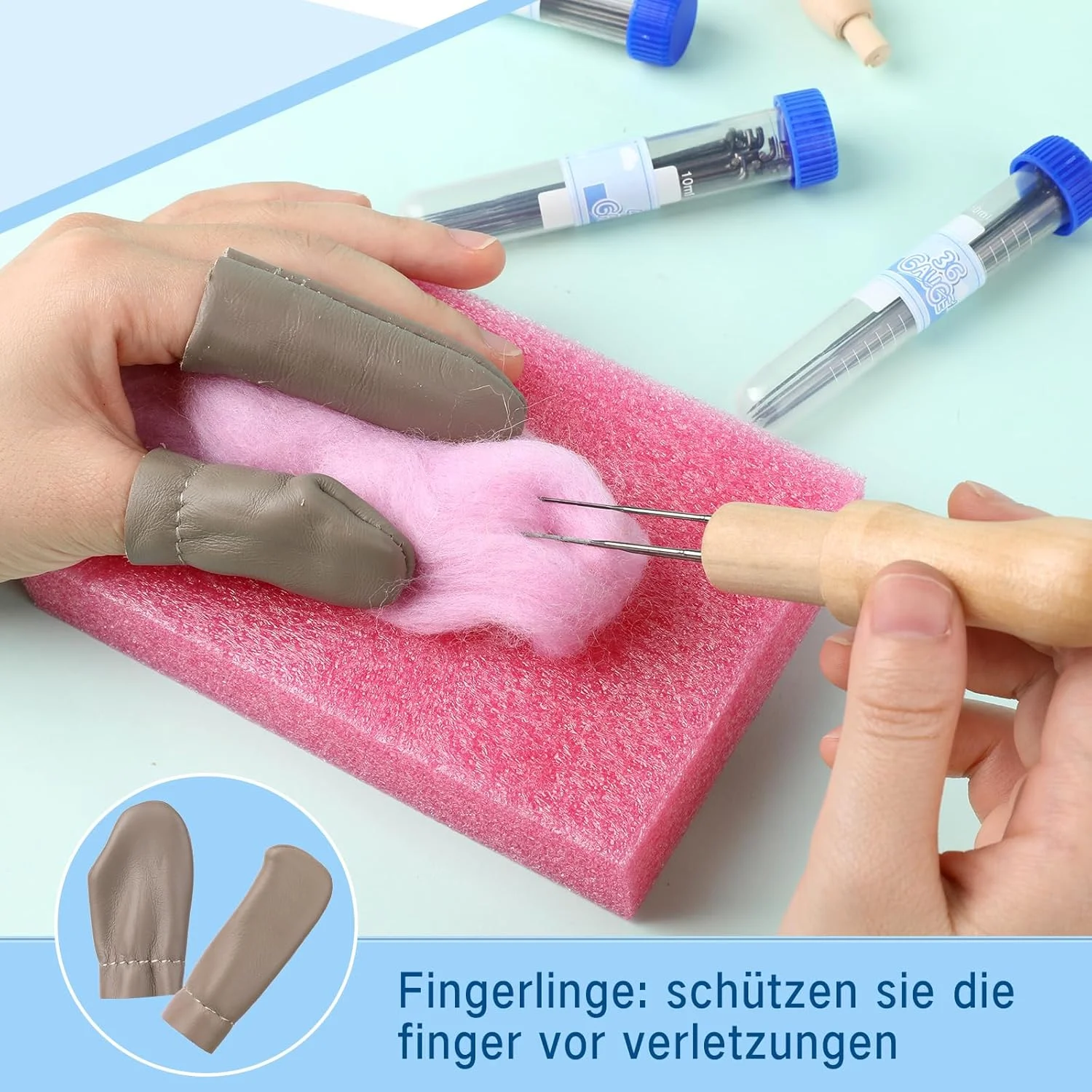 ست سوزن نمد دوزی Kuppt، ست سوزن های نمد دوزی، سوزن های نمد دوزی برای نمد دوزی خشک با سوزن در 3 اندازه، دسته های سوزن چوبی، بطری های سوزن، پد فوم، انگشتانه، ست ابزار نمد دوزی پشمی ست سوزن نمد دوزی Kuppt، ست سوزن های نمد دوزی، سوزن های نمد دوزی برای نمد دوزی خشک با سوزن در 3 اندازه، دسته های سوزن چوبی، بطری های سوزن، پد فوم، انگشتانه، ست ابزار نمد دوزی پشمی