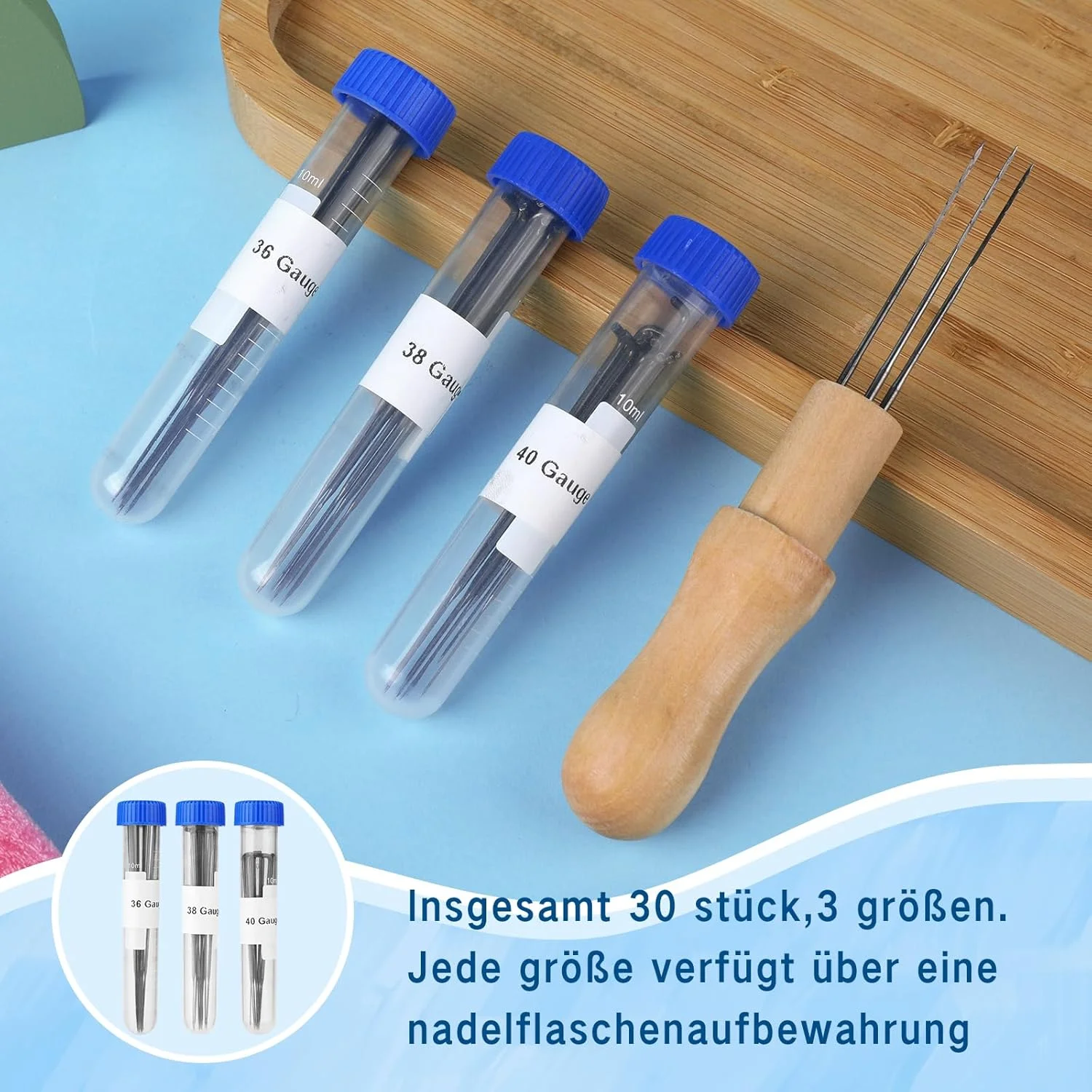 ست سوزن نمد دوزی Kuppt، ست سوزن های نمد دوزی، سوزن های نمد دوزی برای نمد دوزی خشک با سوزن در 3 اندازه، دسته های سوزن چوبی، بطری های سوزن، پد فوم، انگشتانه، ست ابزار نمد دوزی پشمی ست سوزن نمد دوزی Kuppt، ست سوزن های نمد دوزی، سوزن های نمد دوزی برای نمد دوزی خشک با سوزن در 3 اندازه، دسته های سوزن چوبی، بطری های سوزن، پد فوم، انگشتانه، ست ابزار نمد دوزی پشمی