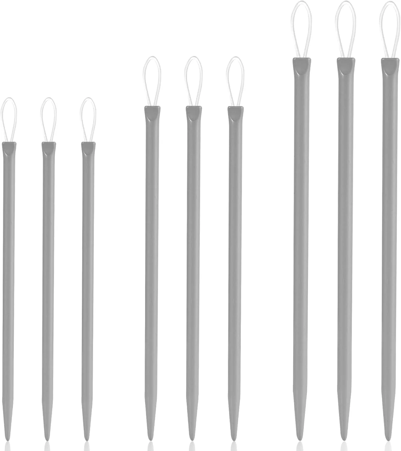 سوزن نخ لاسوروا 9 عددی، سوزن های ملیله دوزی چشم بزرگ آلومینیومی در 3 سایز برای نخ کاموا، نخ نایلونی، نخ طناب، ابزار بافندگی گلدوزی برای خیاطی بافتنی قلاب بافی سوزن نخ لاسوروا 9 عددی، سوزن های ملیله دوزی چشم بزرگ آلومینیومی در 3 سایز برای نخ کاموا، نخ نایلونی، نخ طناب، ابزار بافندگی گلدوزی برای خیاطی بافتنی قلاب بافی