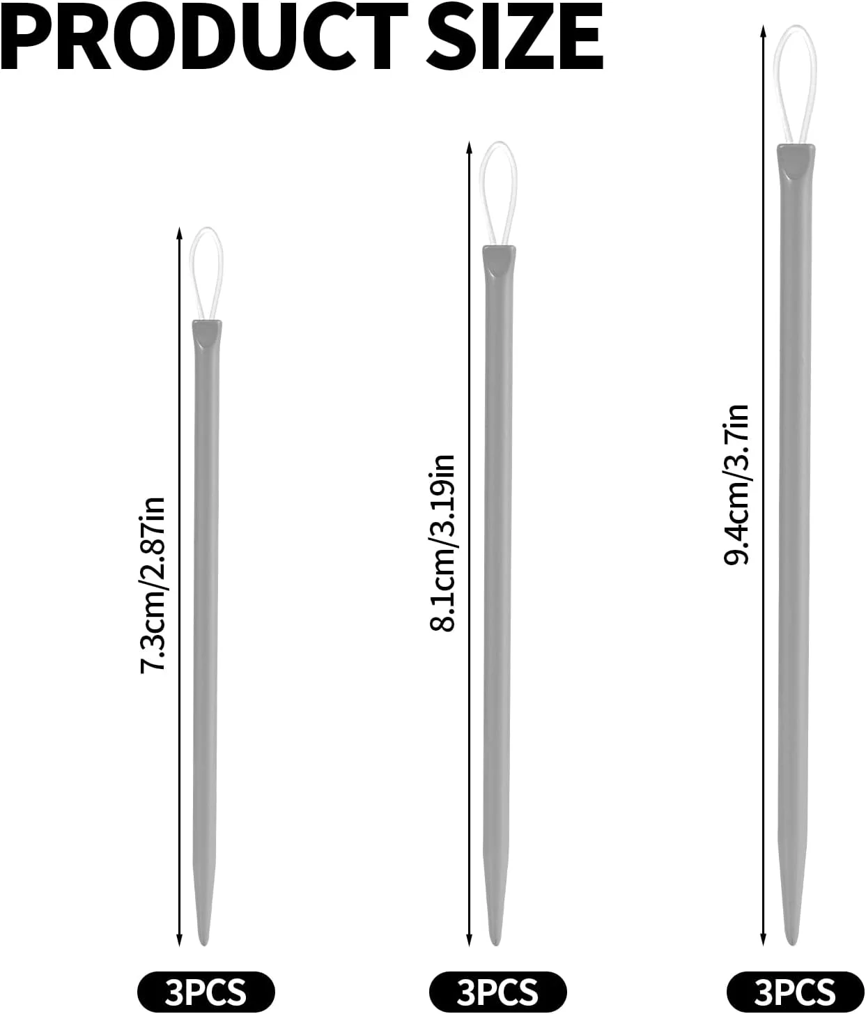 سوزن نخ لاسوروا 9 عددی، سوزن های ملیله دوزی چشم بزرگ آلومینیومی در 3 سایز برای نخ کاموا، نخ نایلونی، نخ طناب، ابزار بافندگی گلدوزی برای خیاطی بافتنی قلاب بافی سوزن نخ لاسوروا 9 عددی، سوزن های ملیله دوزی چشم بزرگ آلومینیومی در 3 سایز برای نخ کاموا، نخ نایلونی، نخ طناب، ابزار بافندگی گلدوزی برای خیاطی بافتنی قلاب بافی