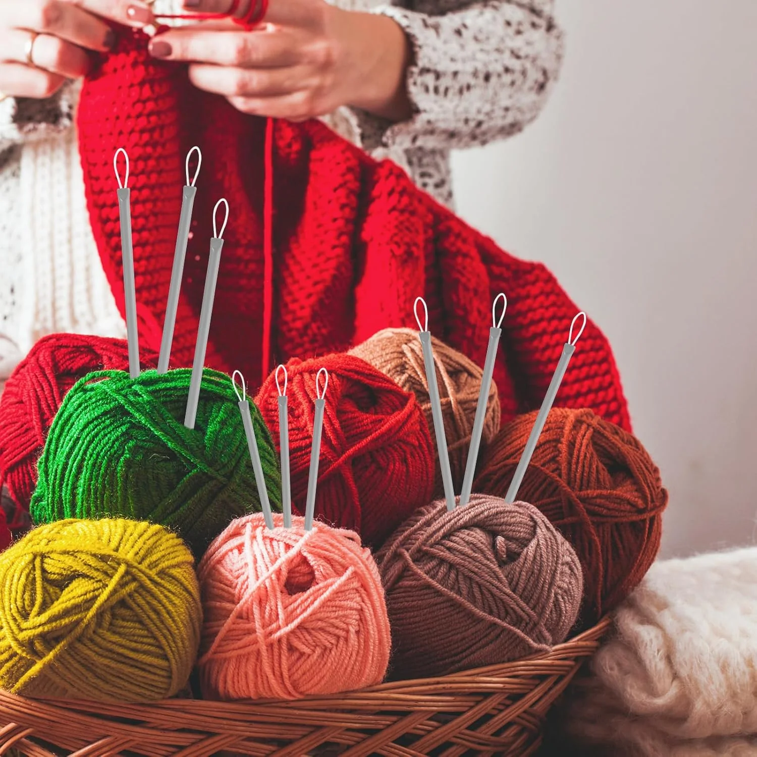 سوزن نخ لاسوروا 9 عددی، سوزن های ملیله دوزی چشم بزرگ آلومینیومی در 3 سایز برای نخ کاموا، نخ نایلونی، نخ طناب، ابزار بافندگی گلدوزی برای خیاطی بافتنی قلاب بافی سوزن نخ لاسوروا 9 عددی، سوزن های ملیله دوزی چشم بزرگ آلومینیومی در 3 سایز برای نخ کاموا، نخ نایلونی، نخ طناب، ابزار بافندگی گلدوزی برای خیاطی بافتنی قلاب بافی