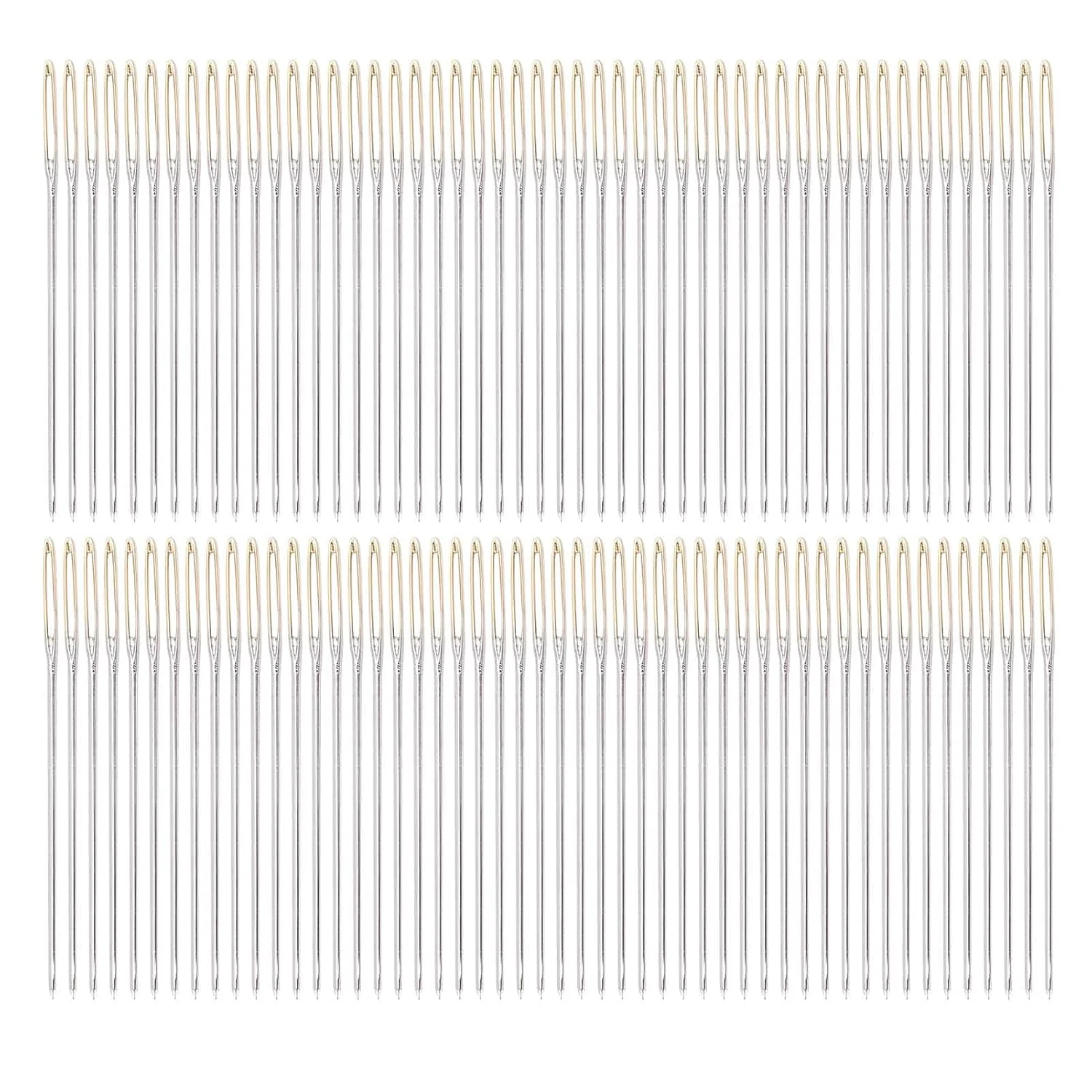 سوزن های خیاطی Leopacat، سوزن نخ، سوزن های خیاطی دستی، سوزن های گلدوزی دستی، سوزن های خیاطی DIY در جعبه شفاف برای ملیله دوزی با چشم های بزرگ و نخ کشی آسان