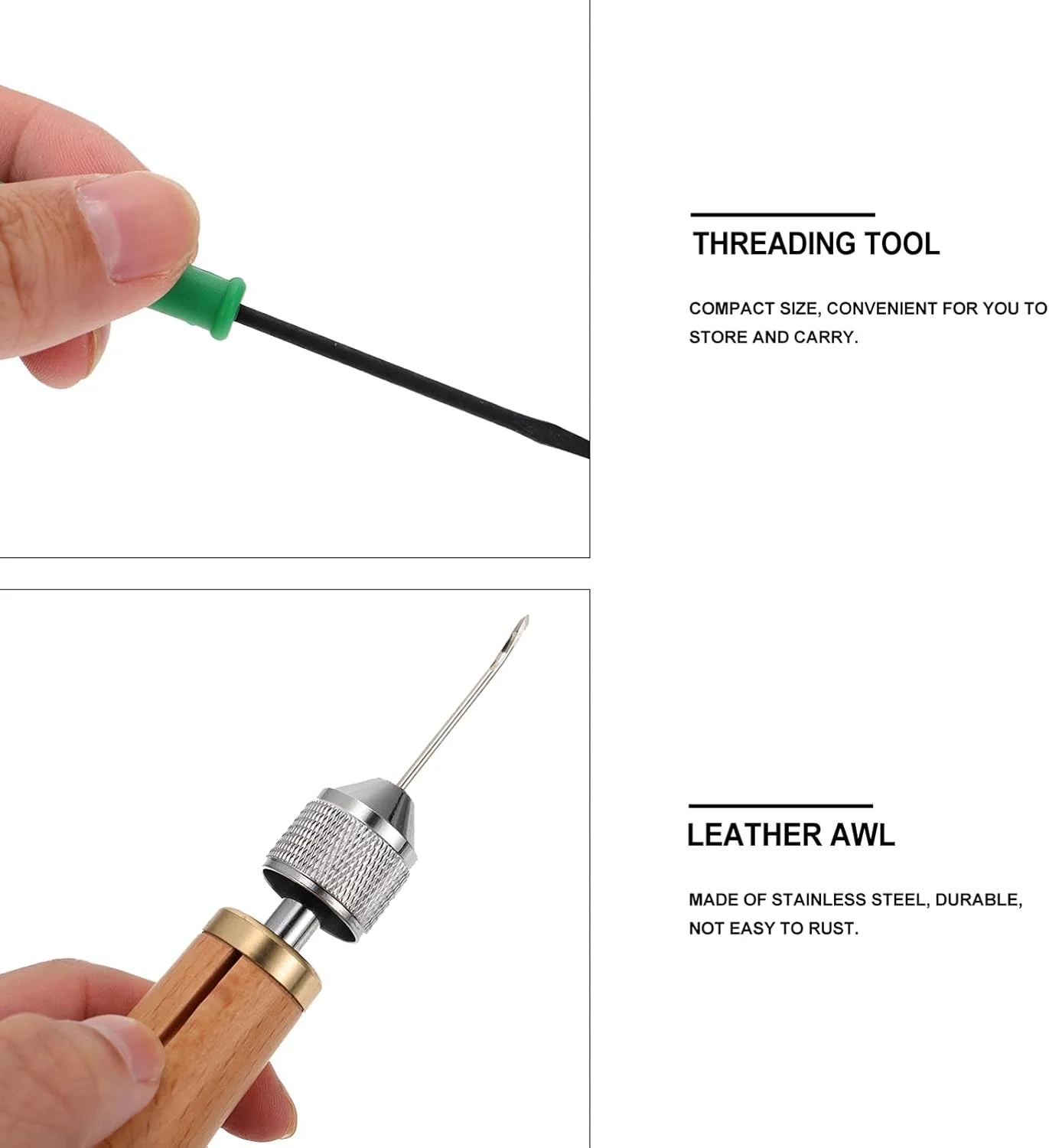 ست ابزار دوخت چرم دستی با سوزن، ابزار دوخت چرم دستی، لوازم صنایع دستی چرم DIY ست ابزار دوخت چرم دستی با سوزن، ابزار دوخت چرم دستی، لوازم صنایع دستی چرم DIY