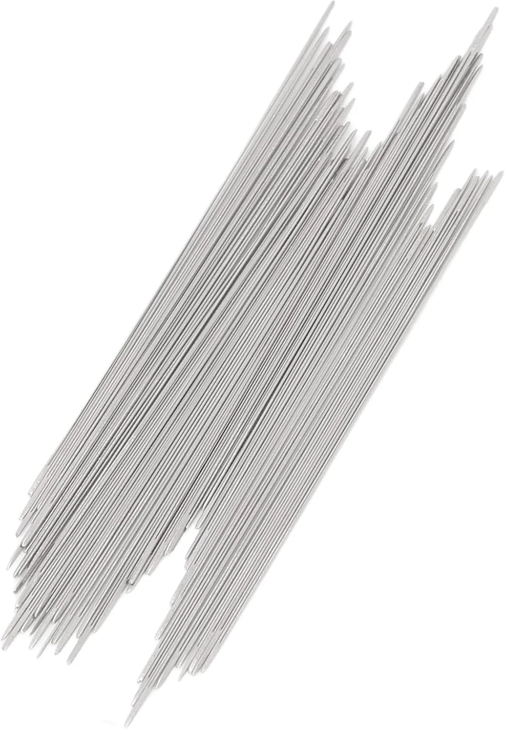 سوزن‌های مهره‌بافی چشم‌بزرگ Luqeeg، سوزن‌های گلدوزی مهره‌بافی استیل ضد زنگ برای ساخت دستبند، گردنبند، لوازم ساخت جواهرات