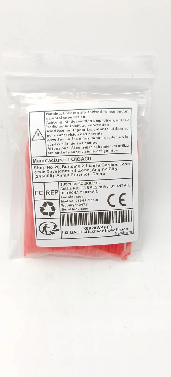 سوزن های خیاطی LQIOACU، سوزن پشمی، سوزن بافندگی، 100 عدد، ایمن و قابل اعتماد، برای پروژه های DIY، ساخت هدیه، خیاطی، کوک متقاطع