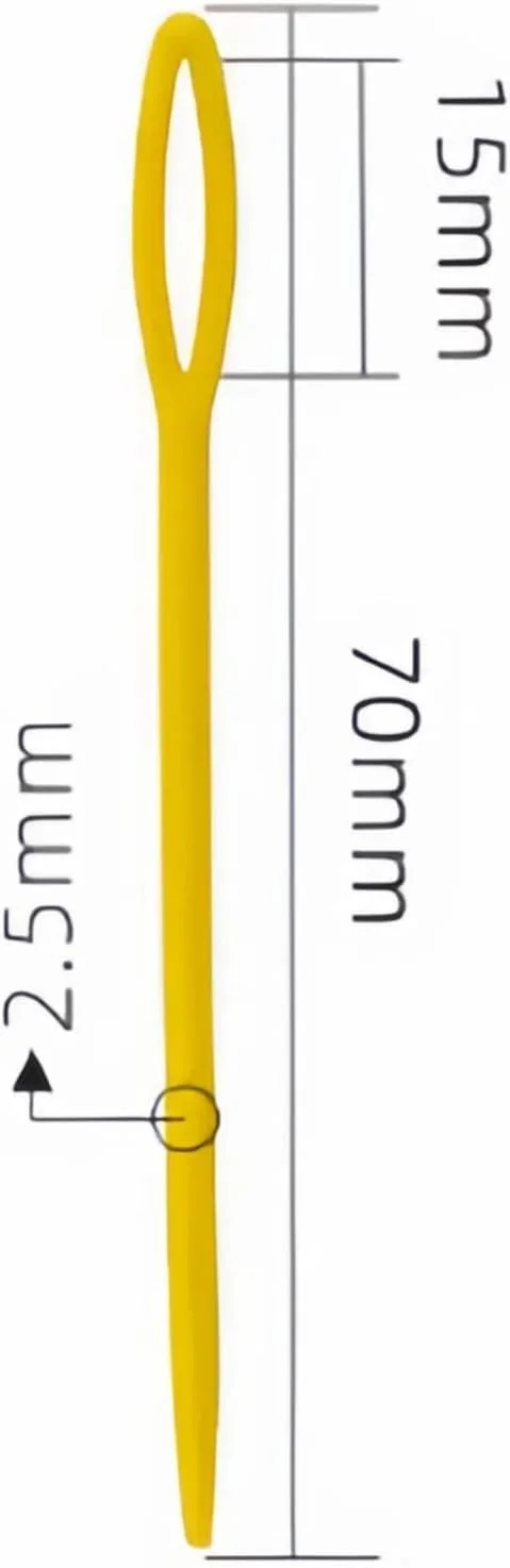 Mcoser 100 عدد سوزن خیاطی پلاستیکی برای مبتدیان، سوزن های خیاطی رنگی، سوزن های رفو، سوزن های ضخیم چشم، سوزن های خیاطی دستی - 7 سانتی متر Mcoser 100 عدد سوزن خیاطی پلاستیکی برای مبتدیان، سوزن های خیاطی رنگی، سوزن های رفو، سوزن های ضخیم چشم، سوزن های خیاطی دستی - 7 سانتی متر