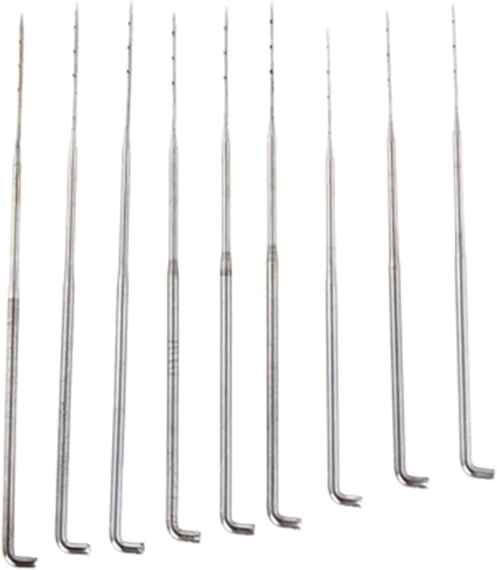 مجموعه سوزن نمد دوزی 9 عددی NDNCZDHC، 9.1/8.6/7.9 سانتی متر، 3 سایز سوزن نمد دوزی آلیاژی برای مبتدیان، ابزار DIY صنایع دستی پشمی