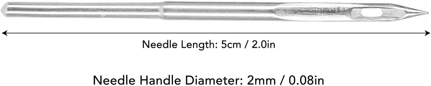 NDNCZDHC سوزن چرخ خیاطی گلدوزی 10 عددی، مجموعه سوزن خیاطی فولادی 5 سانتی متری برای دستگاه بسته بندی سری Flyingman 9 (Gk9*250)