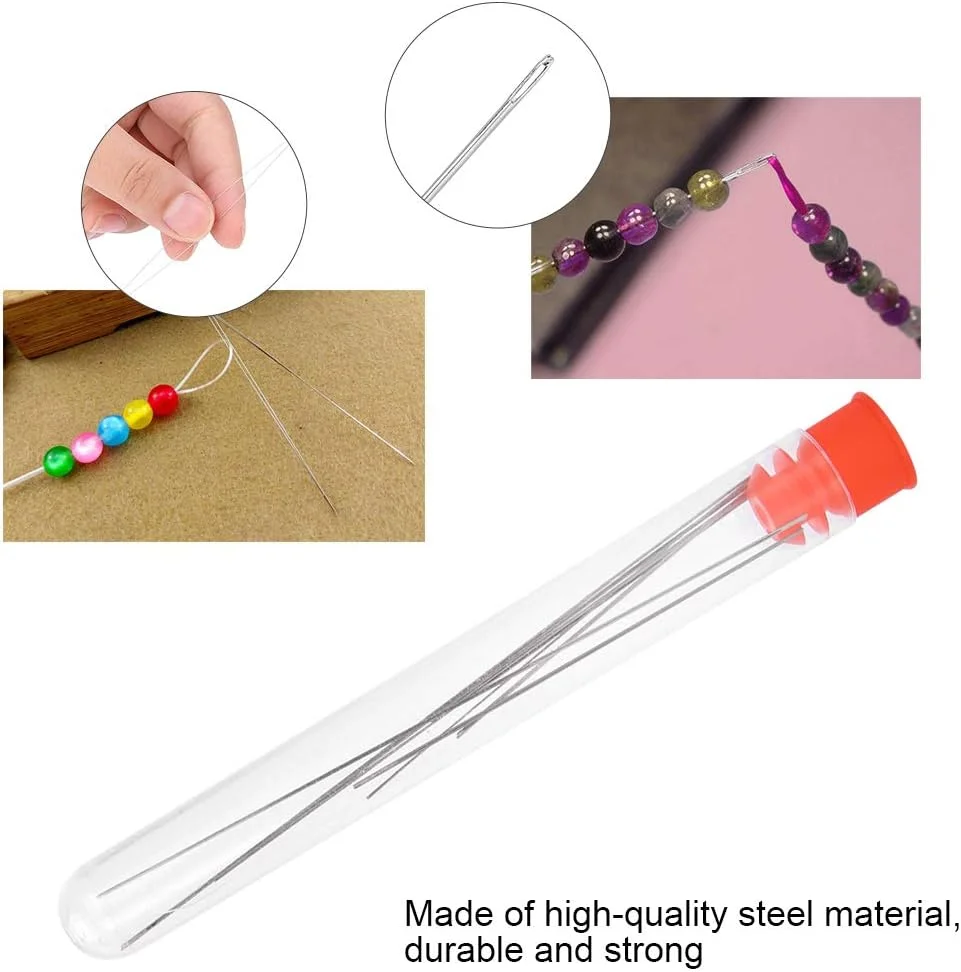 سوزن مهره ریز عالی نخ دار مهره دوزی خیاطی ابزار گلدوزی چند سایز نخ خیاطی