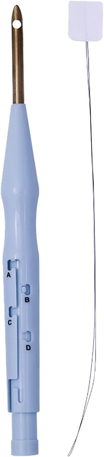 سوزن پانچ، سوزن های نخ بادوام و تغییر شکل دادن آنها آسان نیست، دارای طراحی دسته راحت با یک سوئیچ تنظیم برای گلدوزی