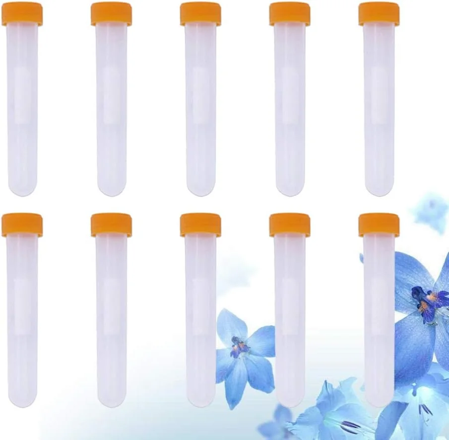 10 عدد لوله سوزن خیاطی، نگهدارنده لوازم جانبی پلاستیکی شفاف برای گلدوزی، بطری نگهداری و سازماندهی سوزن