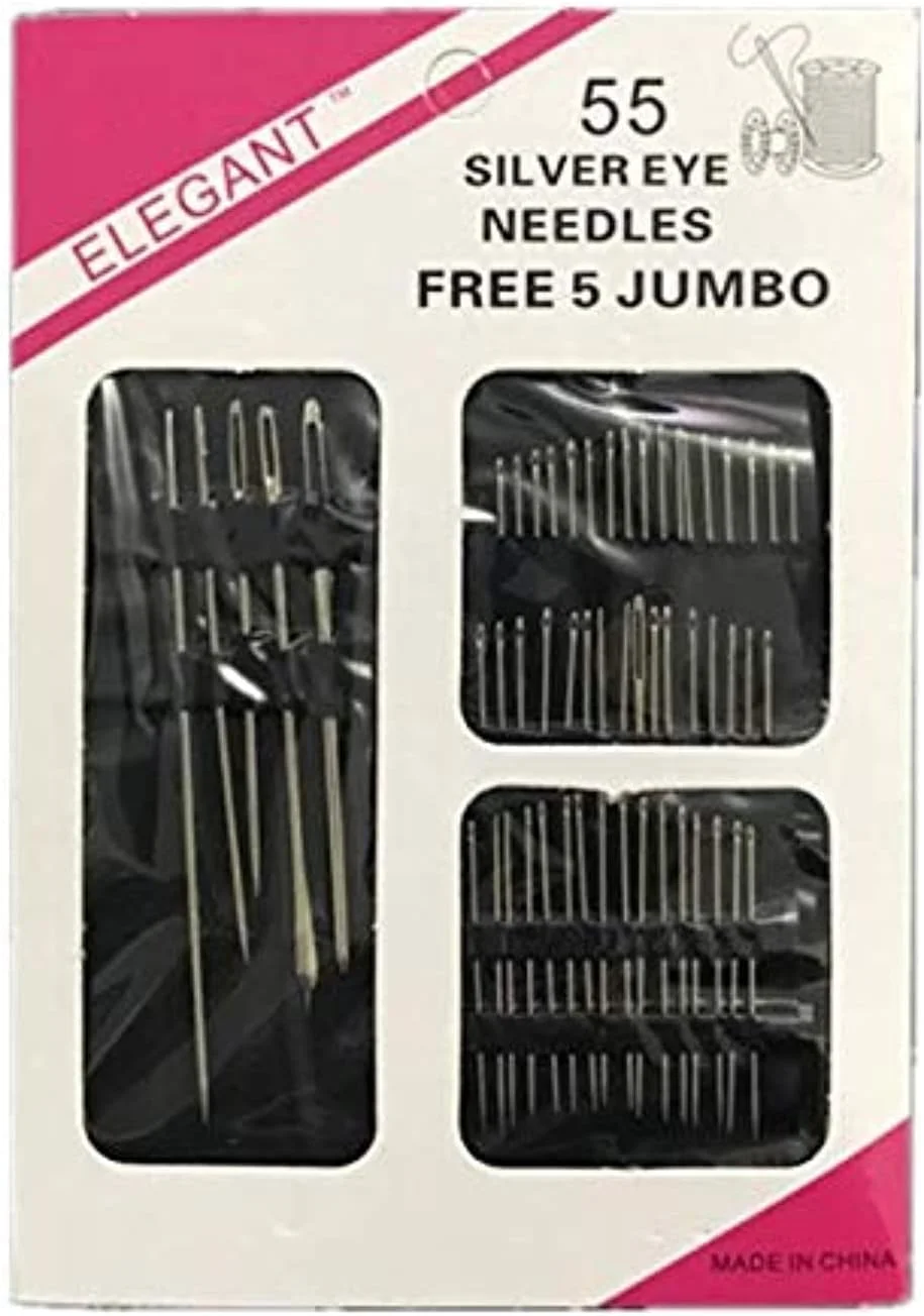 ست 55 عددی سوزن ابزار چرم دوزی، مناسب برای کار با دست، دوخت پارچه، تعمیرات دست ساز، هنر خانگی و ابزارهای DIY