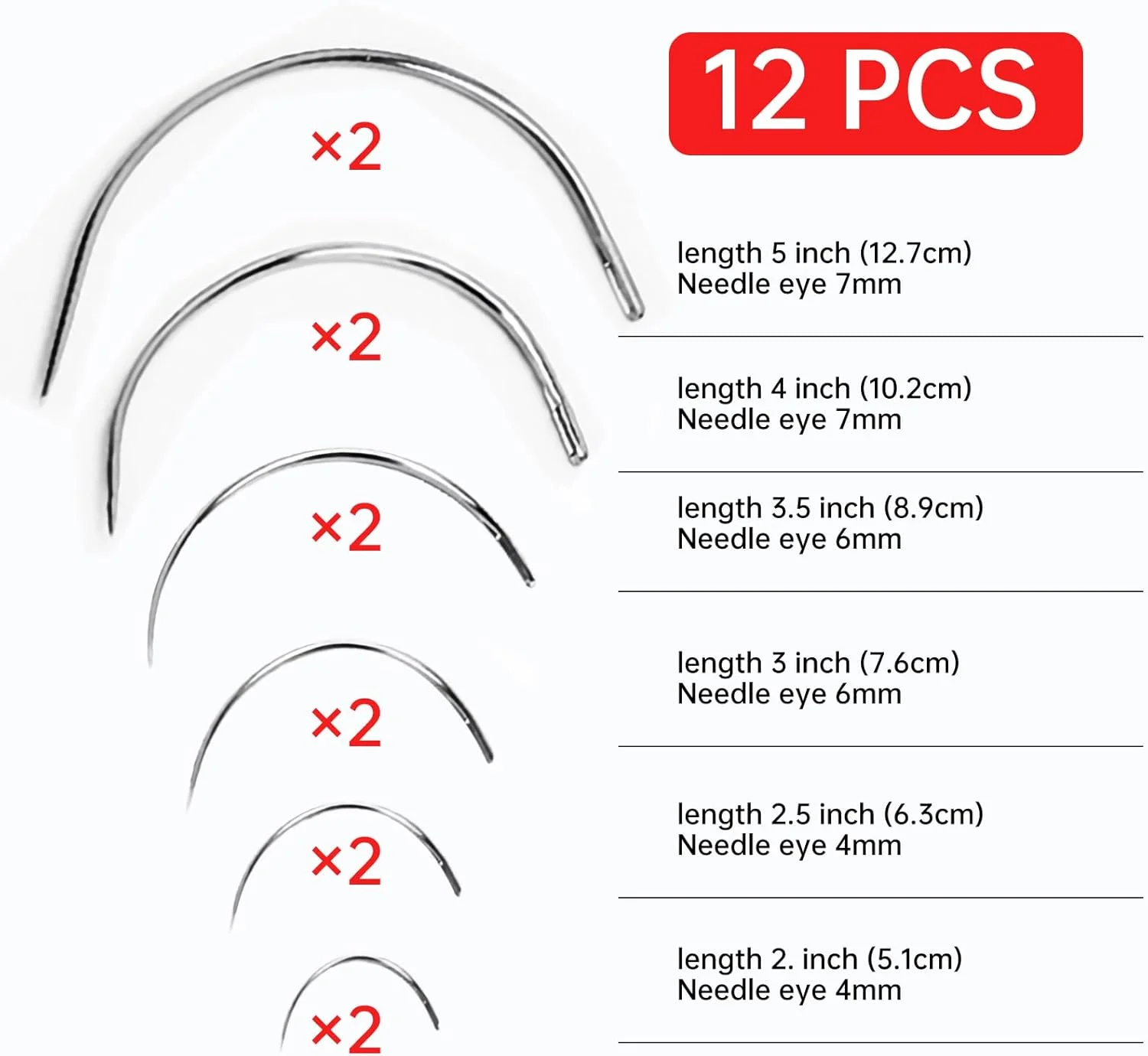 بسته 12 عددی سوزن خیاطی منحنی، سوزن های خمیده، سوزن چرم، دستی، سوزن های گرد، سوزن های گرد برای خیاطی، سوزن های روکش، منحنی، سوزن های منحنی کلاه گیس C، لوازم خیاطی برای چرم کاری بسته 12 عددی سوزن خیاطی منحنی، سوزن های خمیده، سوزن چرم، دستی، سوزن های گرد، سوزن های گرد برای خیاطی، سوزن های روکش، منحنی، سوزن های منحنی کلاه گیس C، لوازم خیاطی برای چرم کاری