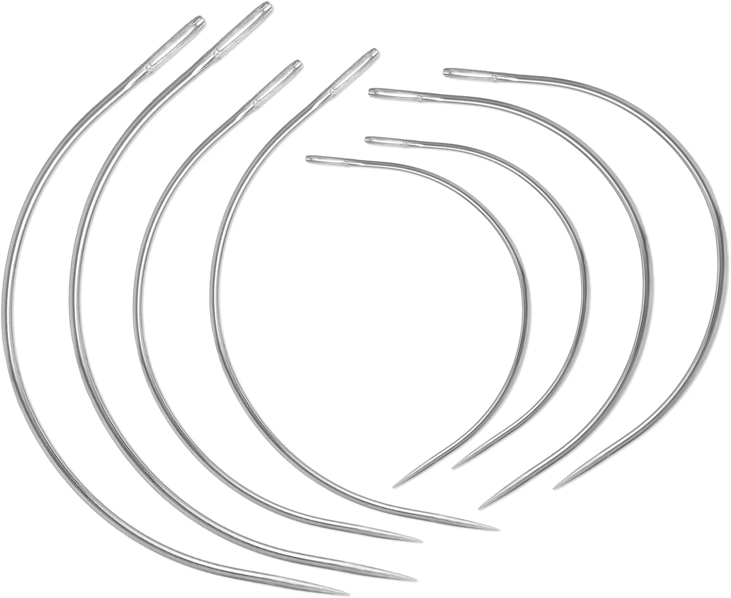 ست سوزن خیاطی منحنی 8 عددی، سوزن های خیاطی دستی سنگین، سوزن های چرمی منحنی C برای دوخت اثاثه یا لوازم داخلی، فرش، چرم، تعمیر بوم یا پروژه های صنایع دستی 2/2.5/3/3.5 اینچ ست سوزن خیاطی منحنی 8 عددی، سوزن های خیاطی دستی سنگین، سوزن های چرمی منحنی C برای دوخت اثاثه یا لوازم داخلی، فرش، چرم، تعمیر بوم یا پروژه های صنایع دستی 2/2.5/3/3.5 اینچ