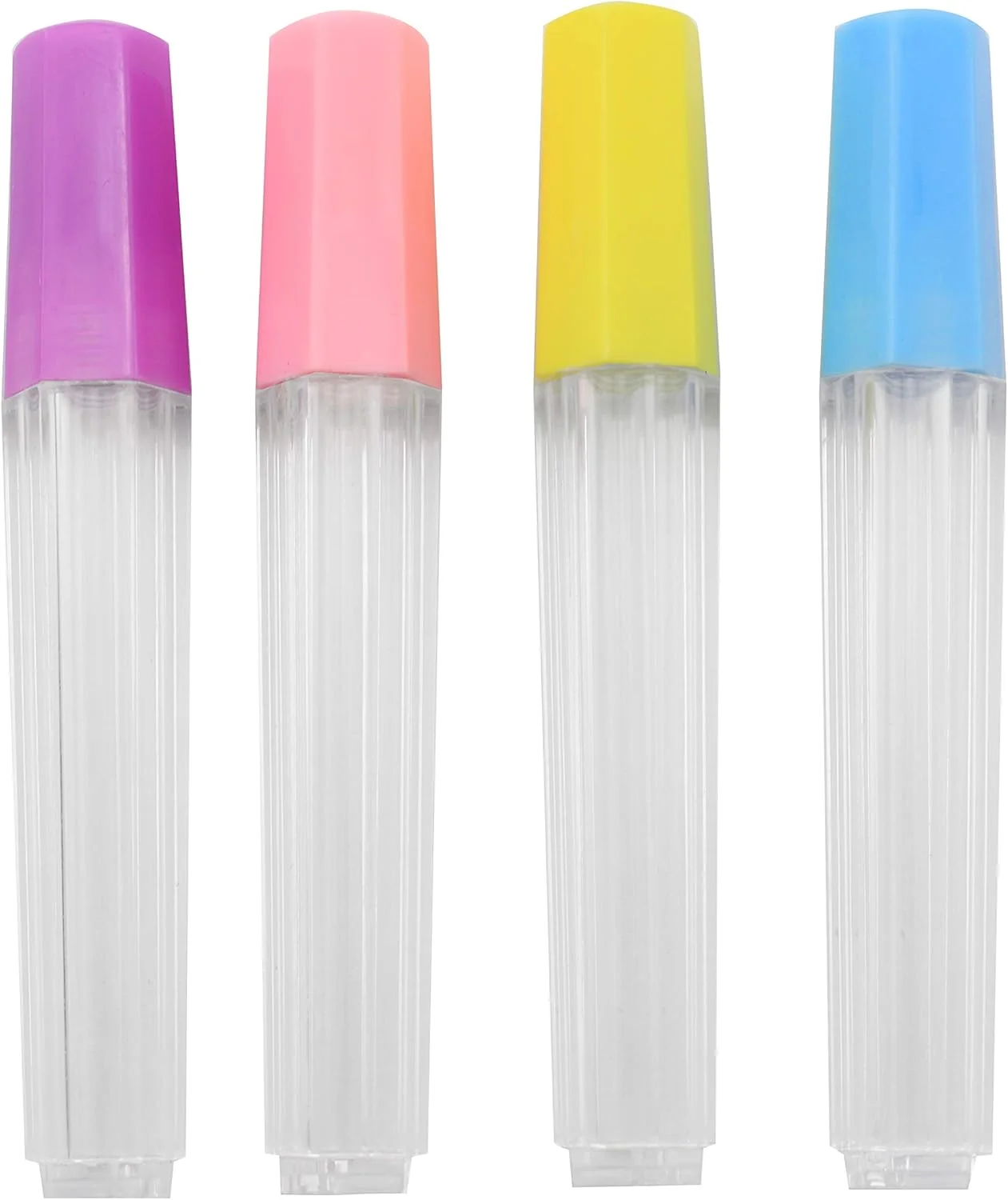 ان ایکس گاردن 12 عدد محفظه سوزن خیاطی نمد دوزی پلاستیکی شفاف، نگهدارنده بطری لوله های ذخیره سازی سوزن پین، 3 عدد در 4 رنگ