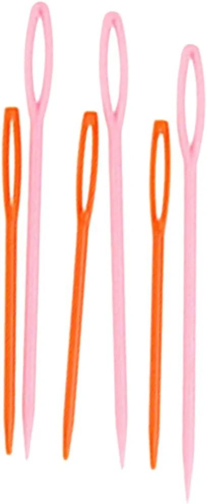 پانیتو 6 عدد سوزن پلاستیکی خیاطی دستی در 2 سایز مختلف