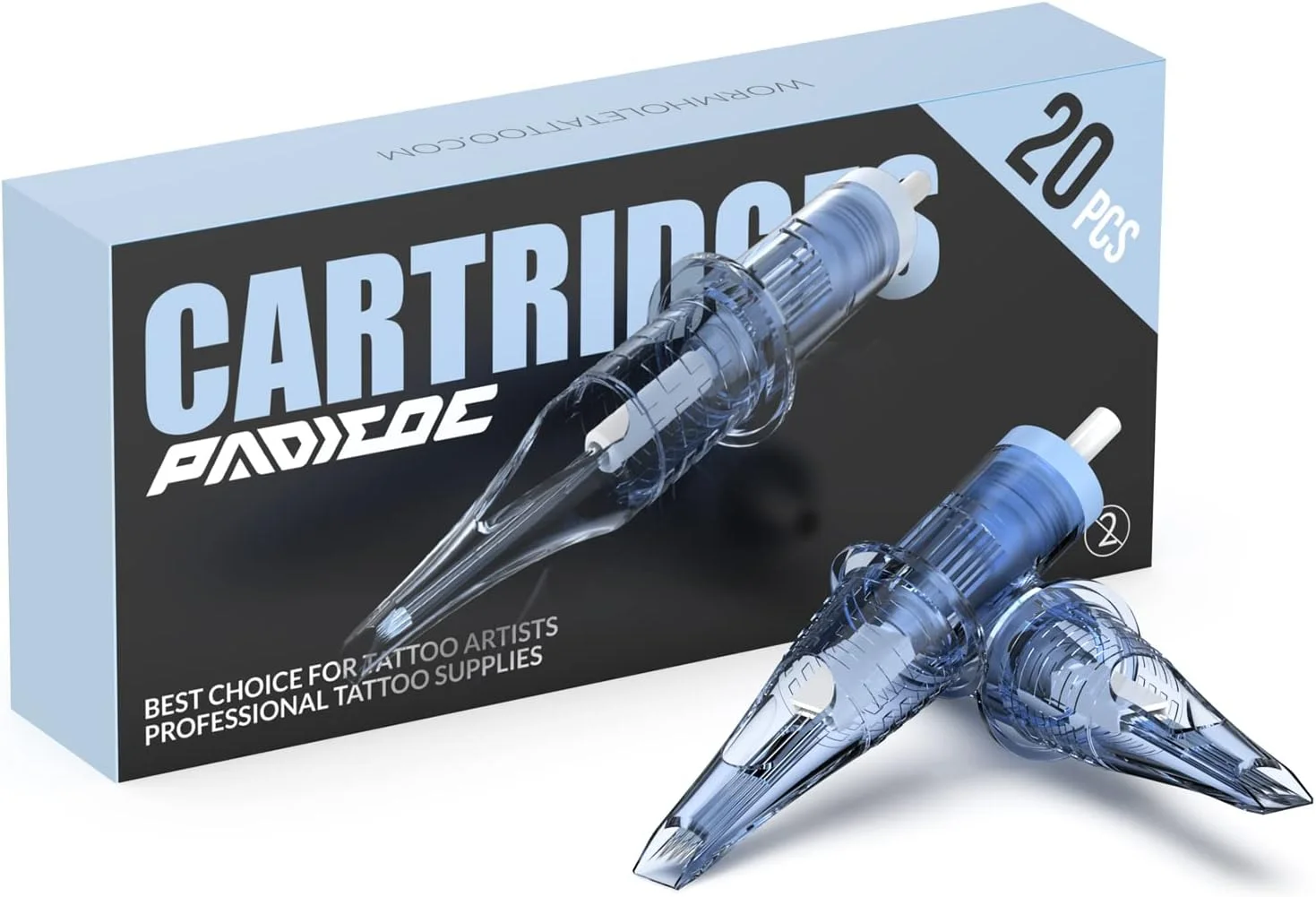کارتریج سوزن پادیو، 20 عدد سوزن 11RM کارتریج استاندارد سوزن مگنوم گرد برای دستگاه تاتو (1211RM)