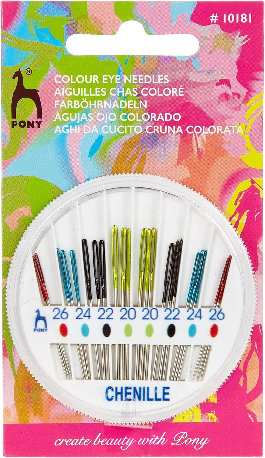 جعبه سوزن خیاطی دستی Pony Eye: شنل، چند رنگ