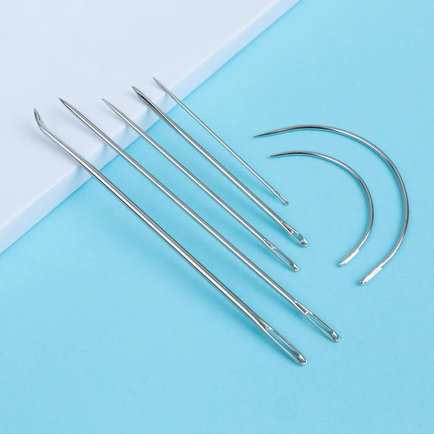 کیت تعمیر سوزن خیاطی برای روکش، چرم، بوم، خیاطی سنگین، 7 عددی