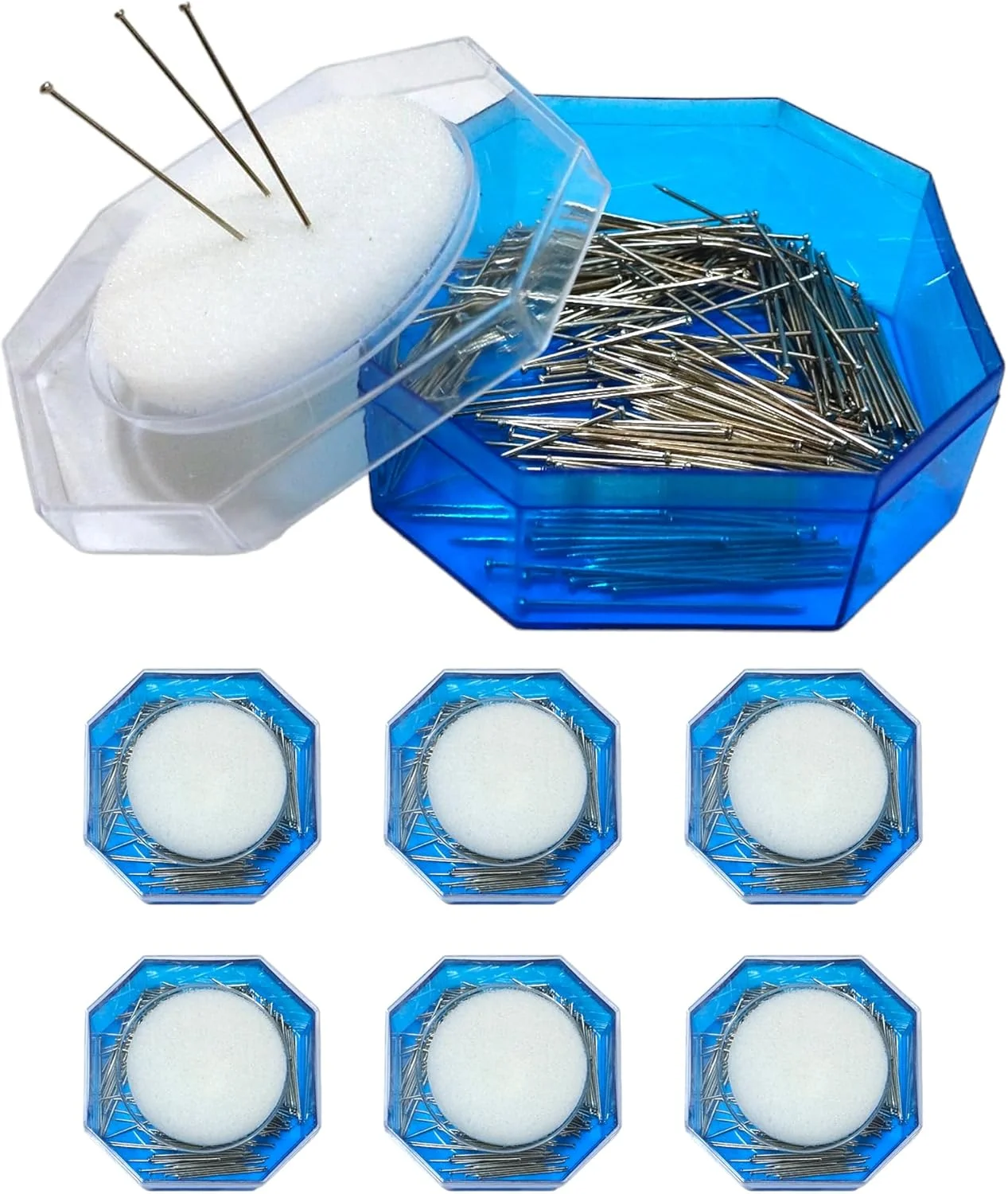 سوزن خیاطی، 600 عدد، سوزن های حرفه ای، سوزن های استیل ضد زنگ، سوزن های خیاطی، سوزن های ظریف، سوزن برای خیاطی و صنایع دستی، (بسته 3-600 عددی)