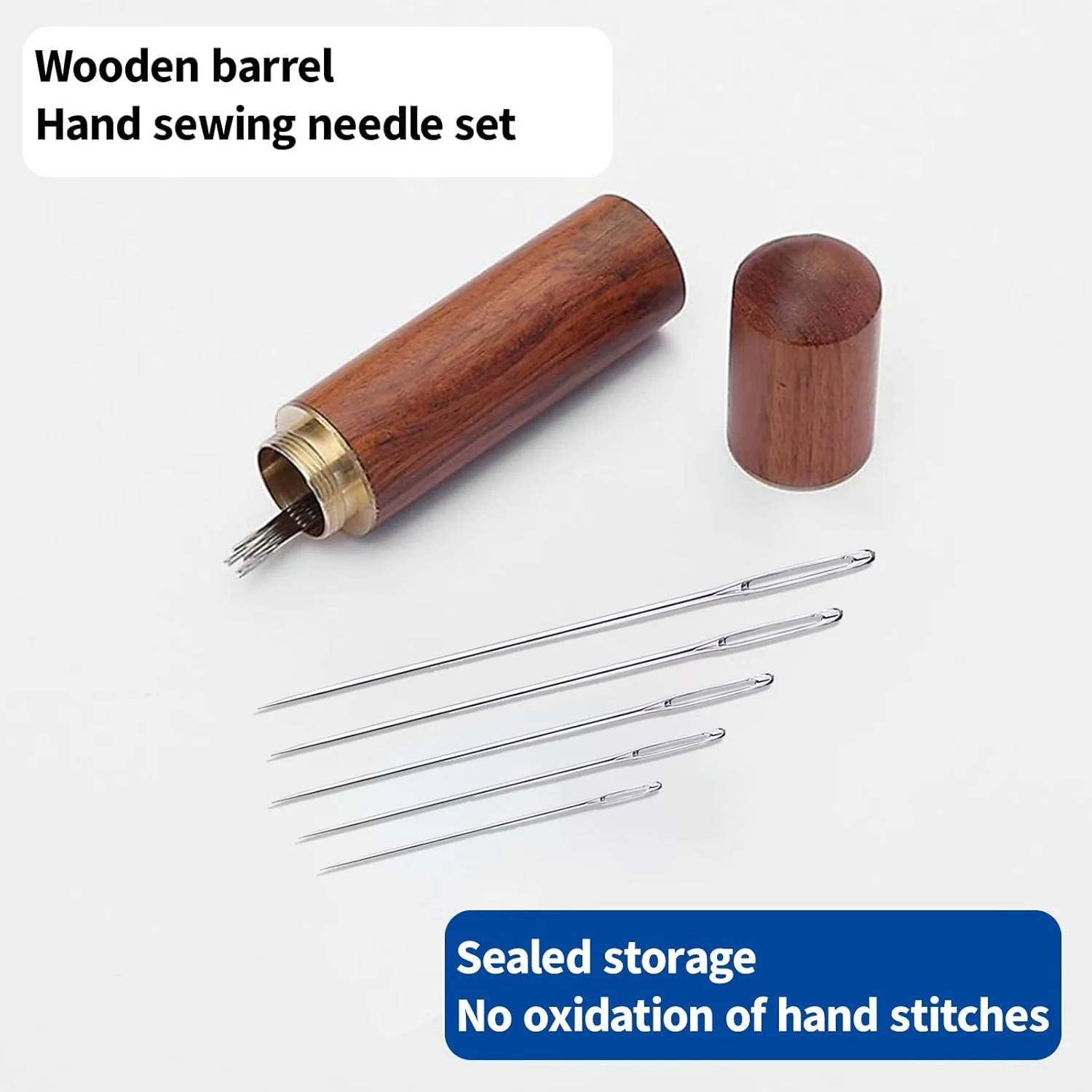 25 عدد سوزن خیاطی دستی چشم بزرگ، سوزن های تیز خیاطی، سوزن های گلدوزی بافتنی نخ دستی، مجموعه استیل ضد زنگ چشم بزرگ تیز (نقره ای)