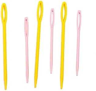 6 عدد سوزن پلاستیکی خیاطی دستی در 2 سایز مختلف