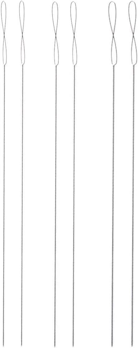 6 عدد سوزن مهره دوزی تاشو چشمی بزرگ استیل ضد زنگ، سوزن های خیاطی نخ، ابزار مهره دوزی - سایزهای مختلف 6 عدد سوزن مهره دوزی تاشو چشمی بزرگ استیل ضد زنگ، سوزن های خیاطی نخ، ابزار مهره دوزی - سایزهای مختلف