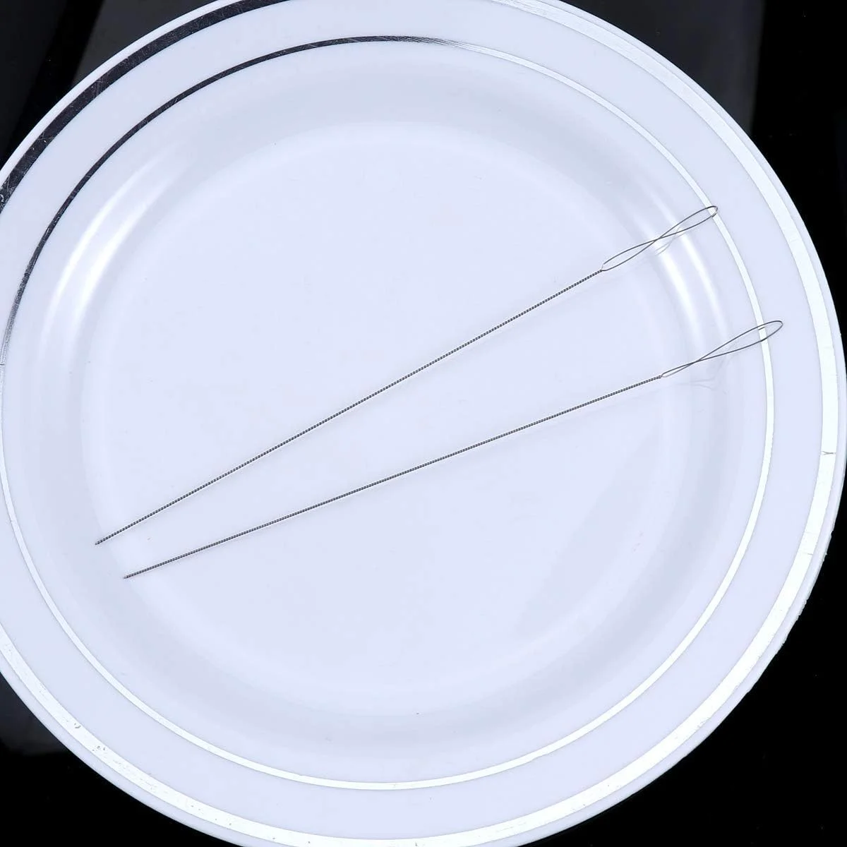 6 عدد سوزن مهره دوزی تاشو چشمی بزرگ استیل ضد زنگ، سوزن های خیاطی نخ، ابزار مهره دوزی - سایزهای مختلف