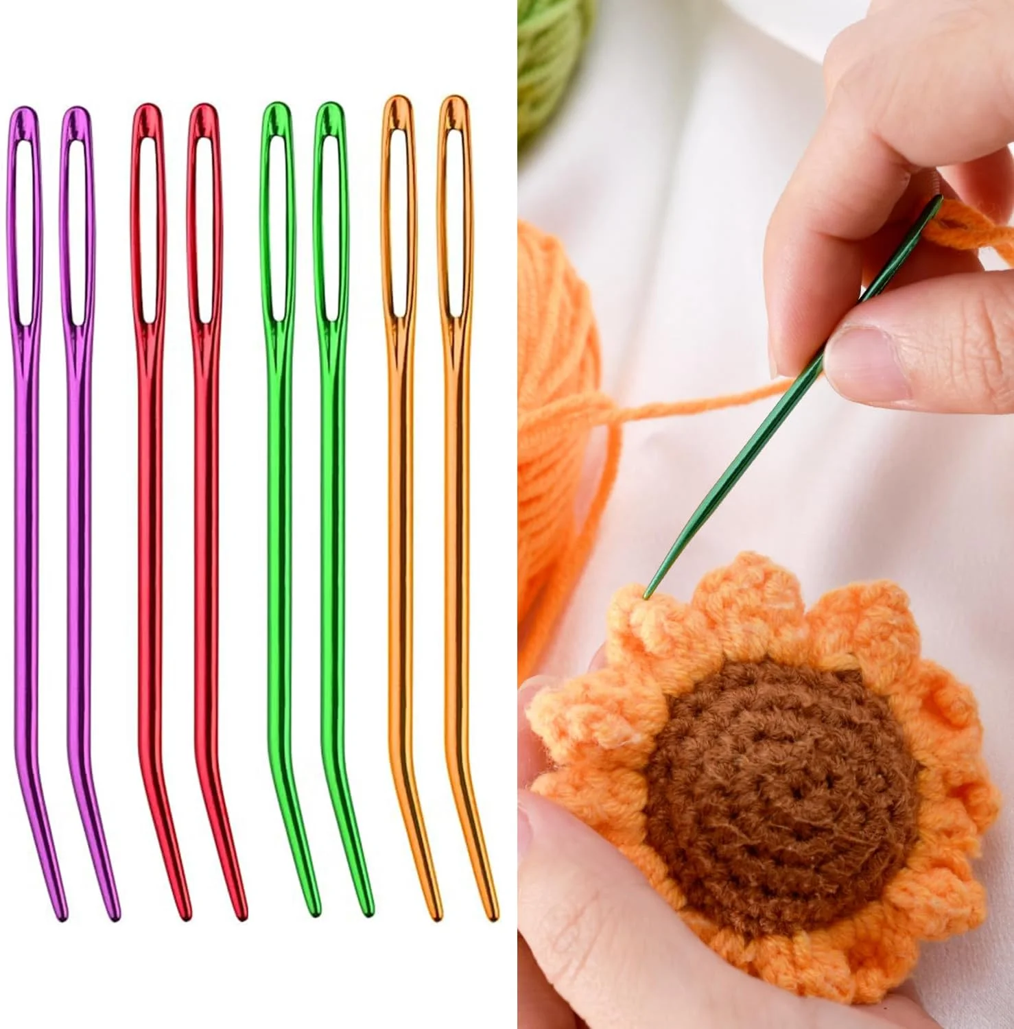 8 عدد سوزن های ملیله دوزی خمیده جامبو، سوزن های نخ ضخیم با چشمی بزرگ، سوزن های بافتنی، سوزن های رفو، سوزن های خیاطی، سوزن های بافندگی برای مهره دوزی، لحاف دوزی، قلاب بافی 8 عدد سوزن های ملیله دوزی خمیده جامبو، سوزن های نخ ضخیم با چشمی بزرگ، سوزن های بافتنی، سوزن های رفو، سوزن های خیاطی، سوزن های بافندگی برای مهره دوزی، لحاف دوزی، قلاب بافی