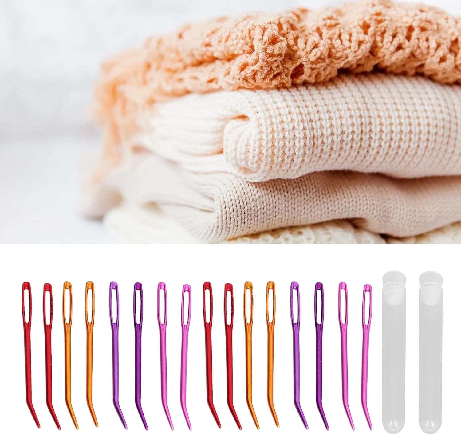 سوزن خمیده چشم بزرگ، سوزن های ملیله دوزی برای گلدوزی، لباس های بافتنی، ملیله دوزی و سایر بافندگی ها سوزن خمیده چشم بزرگ، سوزن های ملیله دوزی برای گلدوزی، لباس های بافتنی، ملیله دوزی و سایر بافندگی ها