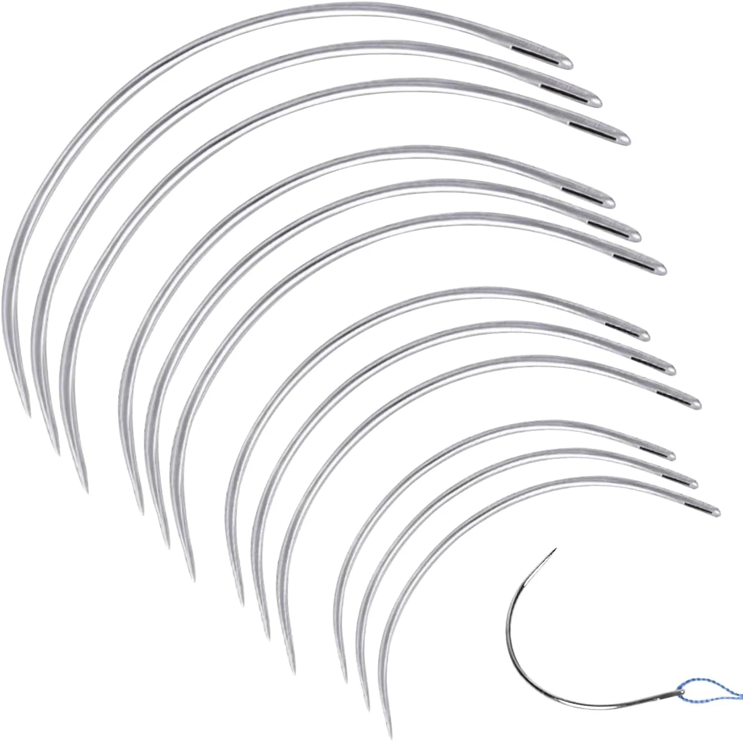 سوزن خیاطی چرم SYEYCW، 40 عددی، سوزن چرم 51، 64، 76، 89 میلیمتری، سوزنهای منحنی نوع C، سوزن چرم برای مصارف خانگی، برای تعمیرات خیاطی، فرش، چرم، بوم، صنایع دستی بافتنی سوزن خیاطی چرم SYEYCW، 40 عددی، سوزن چرم 51، 64، 76، 89 میلیمتری، سوزنهای منحنی نوع C، سوزن چرم برای مصارف خانگی، برای تعمیرات خیاطی، فرش، چرم، بوم، صنایع دستی بافتنی