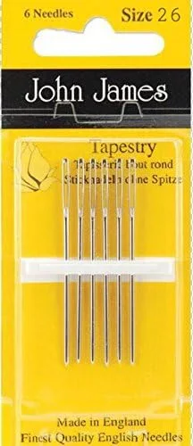 بسته سوزن های کوبلن دوزی: سایزهای 24، 26 و 28 (6 سوزن در هر بسته)