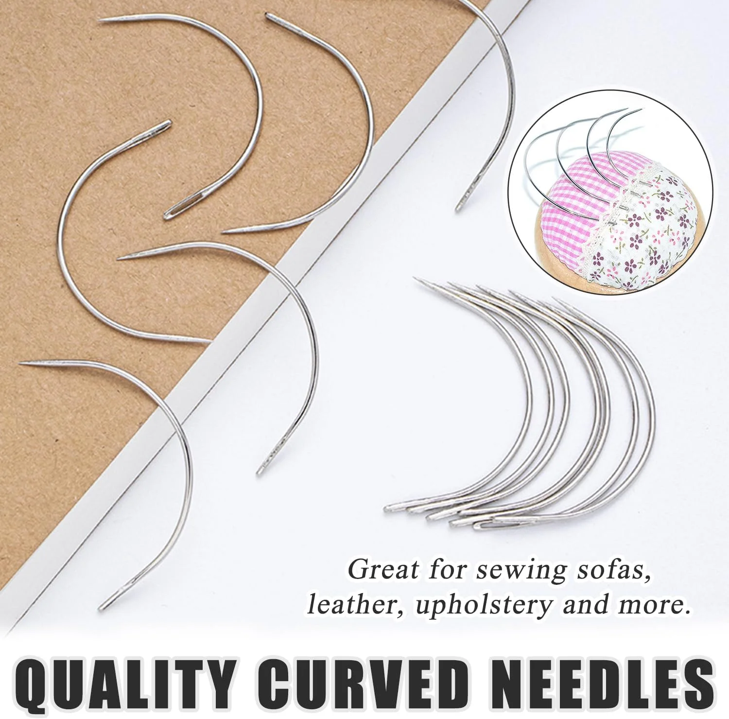 سوزن خیاطی چرم SYEYCW، 40 عددی، سوزن چرم 51، 64، 76، 89 میلیمتری، سوزنهای منحنی نوع C، سوزن چرم برای مصارف خانگی، برای تعمیرات خیاطی، فرش، چرم، بوم، صنایع دستی بافتنی سوزن خیاطی چرم SYEYCW، 40 عددی، سوزن چرم 51، 64، 76، 89 میلیمتری، سوزنهای منحنی نوع C، سوزن چرم برای مصارف خانگی، برای تعمیرات خیاطی، فرش، چرم، بوم، صنایع دستی بافتنی