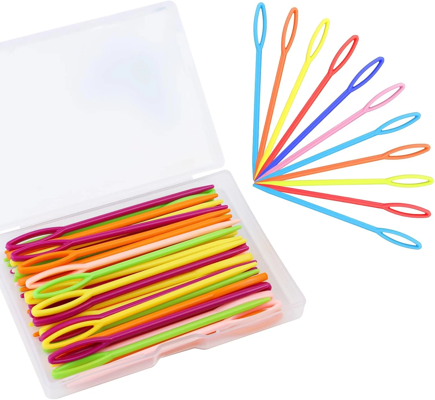 سوزن های پلاستیکی خیاطی SUVSOON، 50 عددی (9 سانتی متر)، سوزن های پلاستیکی برای نخ و کاردستی، سوزن های نخ پلاستیکی چشم بزرگ برای کودکان، سوزن های گلدوزی پلاستیکی برای خیاطی DIY صنایع دستی دست ساز سوزن های پلاستیکی خیاطی SUVSOON، 50 عددی (9 سانتی متر)، سوزن های پلاستیکی برای نخ و کاردستی، سوزن های نخ پلاستیکی چشم بزرگ برای کودکان، سوزن های گلدوزی پلاستیکی برای خیاطی DIY صنایع دستی دست ساز