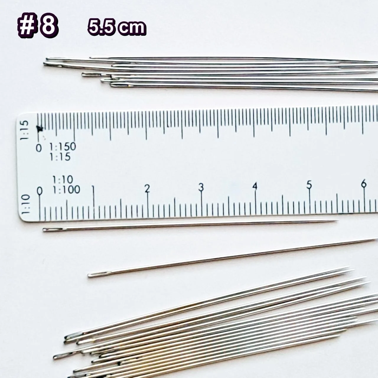 سوزن خیاطی تایلندی Sawasdee با روکش نیکل، 75 عددی، سوزن های دو سر بلند برای تعمیرات خیاطی دستی، سوزن های تیز خیاطی، سوزن های گلدوزی