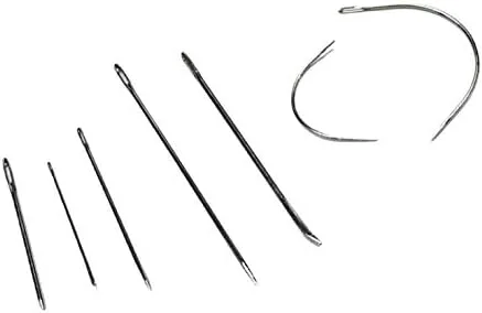 مجموعه سوزن های خیاطی دستی سنگین استیل TISTIK PZRT شامل 14 عدد برای تعمیرات خانگی، روکش مبلمان، فرش، چرم و بوم