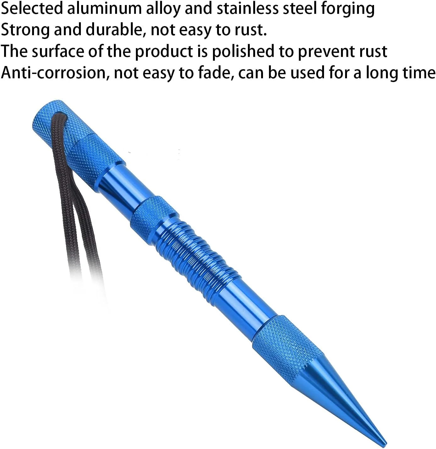 کیت جیگ دستبند USIFAZ، سبک وزن، صیقلی، استفاده راحت، مجموعه سوزن طناب چتر نجات برای دوخت، ابزار کروچت برای دستبند طناب چتر (رنگ: آبی تکی)