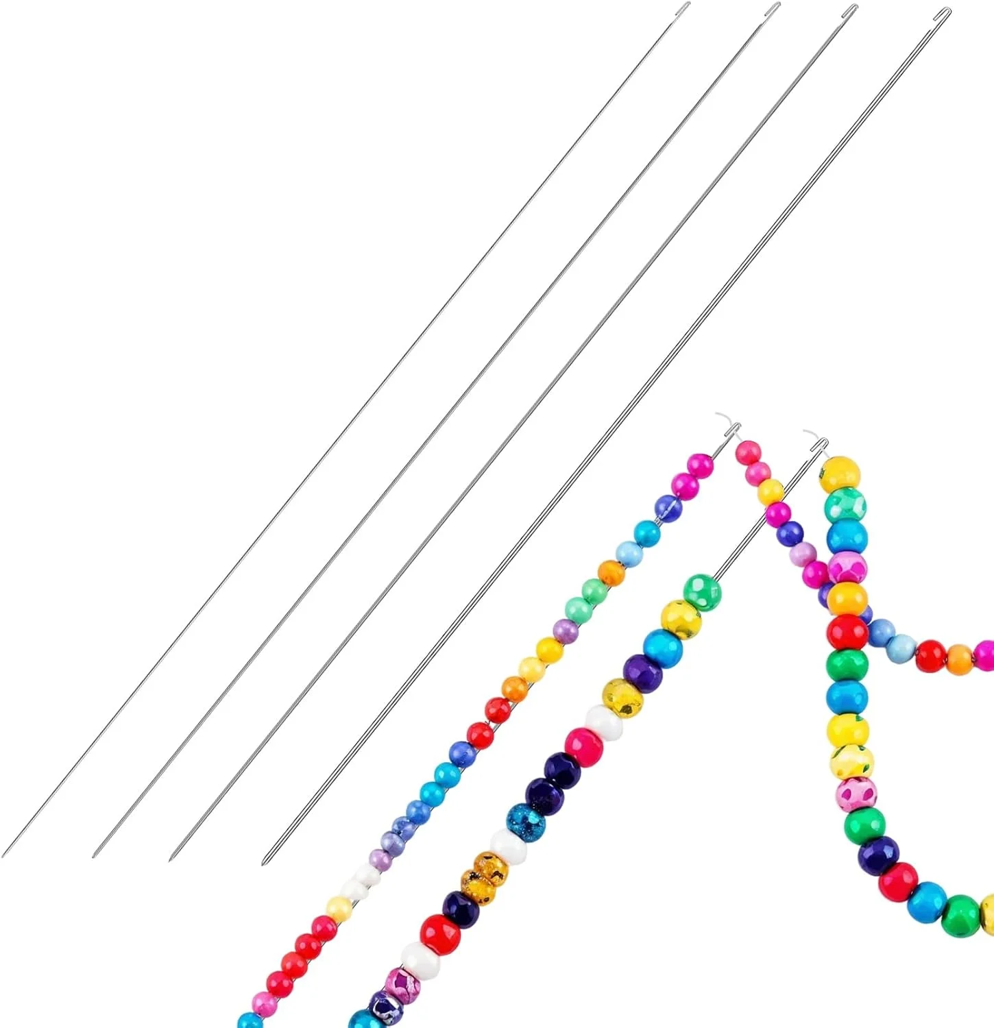 سوزن های مهره برای ساخت جواهرات، بسته 8 عددی ValueBargain سوزن مهره با ضخامت های مختلف به همراه ابزار دقیق نخ کشی برای صنایع دستی DIY و پروژه های مهره دوزی سوزن های مهره برای ساخت جواهرات، بسته 8 عددی ValueBargain سوزن مهره با ضخامت های مختلف به همراه ابزار دقیق نخ کشی برای صنایع دستی DIY و پروژه های مهره دوزی