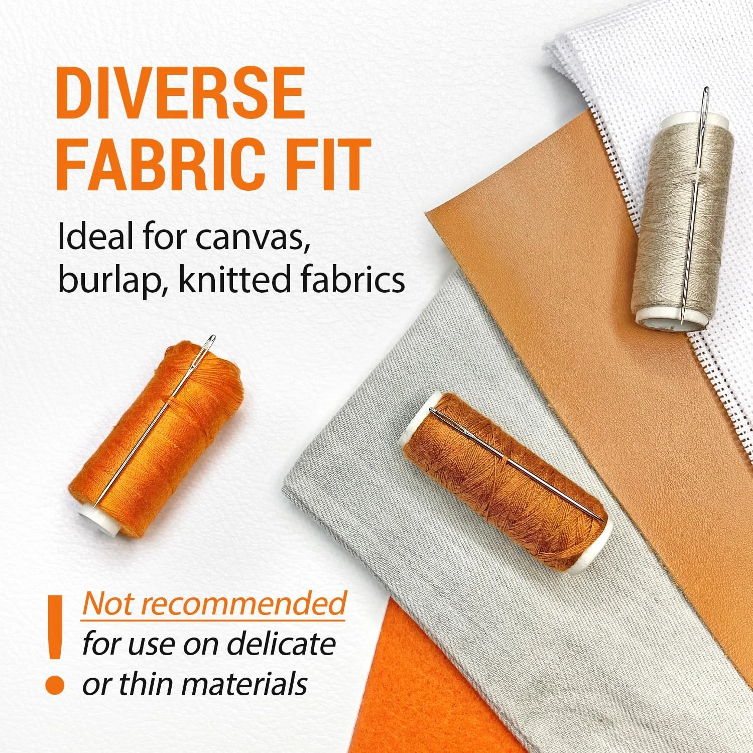 مجموعه 60 عددی سوزن‌های خیاطی چشم بزرگ و مقاوم VONEEDL با 6 محفظه نگهداری - سوزن‌های گلدوزی تیز با چشم بزرگ برای نخ‌کشی آسان، لحاف‌دوزی، شماره‌دوزی، صنایع دستی و DIY