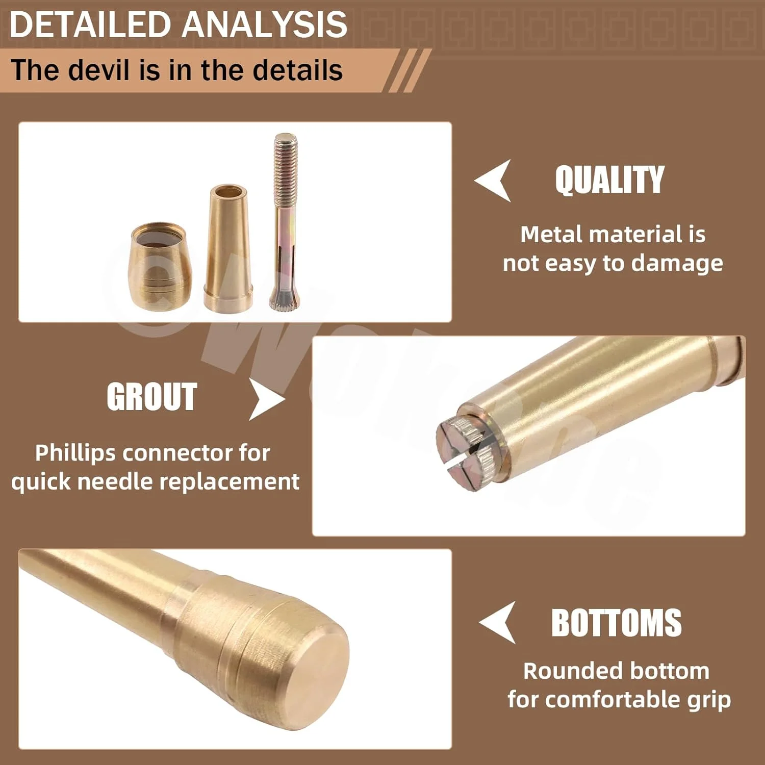 مجموعه سوزنهای درفش خیاطی چرم و برزنت Wokape شامل 10 عدد سوزنهای صاف و خمیده، 3 رنگ نخ نایلونی مومزده 50 متری با قرقره، دسته مسی، انگشتانه برای DIY و تعمیر چرم مجموعه سوزنهای درفش خیاطی چرم و برزنت Wokape شامل 10 عدد سوزنهای صاف و خمیده، 3 رنگ نخ نایلونی مومزده 50 متری با قرقره، دسته مسی، انگشتانه برای DIY و تعمیر چرم
