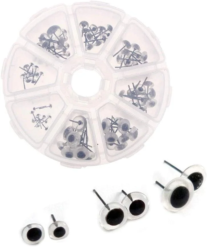 YJZ 80 عدد چشم شیشه ای مشکی شفاف 3-10 میلی متری، کیت مواد نمدی سوزنی، لوازم جانبی DIY، چشم نوع سوزنی لوبیا سیاه برای عروسک های خرس عروسکی YJZ 80 عدد چشم شیشه ای مشکی شفاف 3-10 میلی متری، کیت مواد نمدی سوزنی، لوازم جانبی DIY، چشم نوع سوزنی لوبیا سیاه برای عروسک های خرس عروسکی