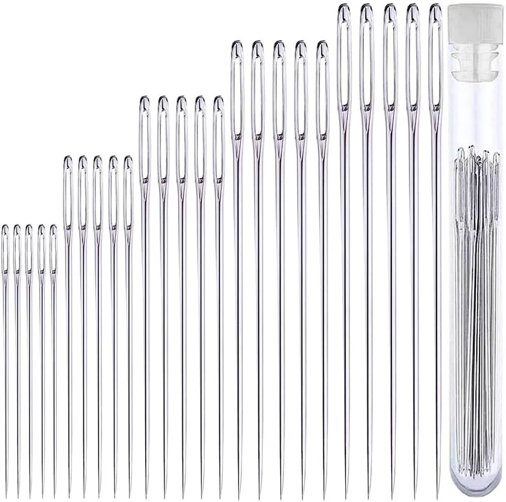 زوسیتا 50 عدد سوزن چشم بزرگ برای خیاطی دستی، سوزن های خیاطی در اندازه های مختلف برای گلدوزی خیاطی، 1 7/10 اینچ، 1 4/5 اینچ، 2 اینچ، 2 1/5 اینچ، 2 2/5 اینچ زوسیتا 50 عدد سوزن چشم بزرگ برای خیاطی دستی، سوزن های خیاطی در اندازه های مختلف برای گلدوزی خیاطی، 1 7/10 اینچ، 1 4/5 اینچ، 2 اینچ، 2 1/5 اینچ، 2 2/5 اینچ