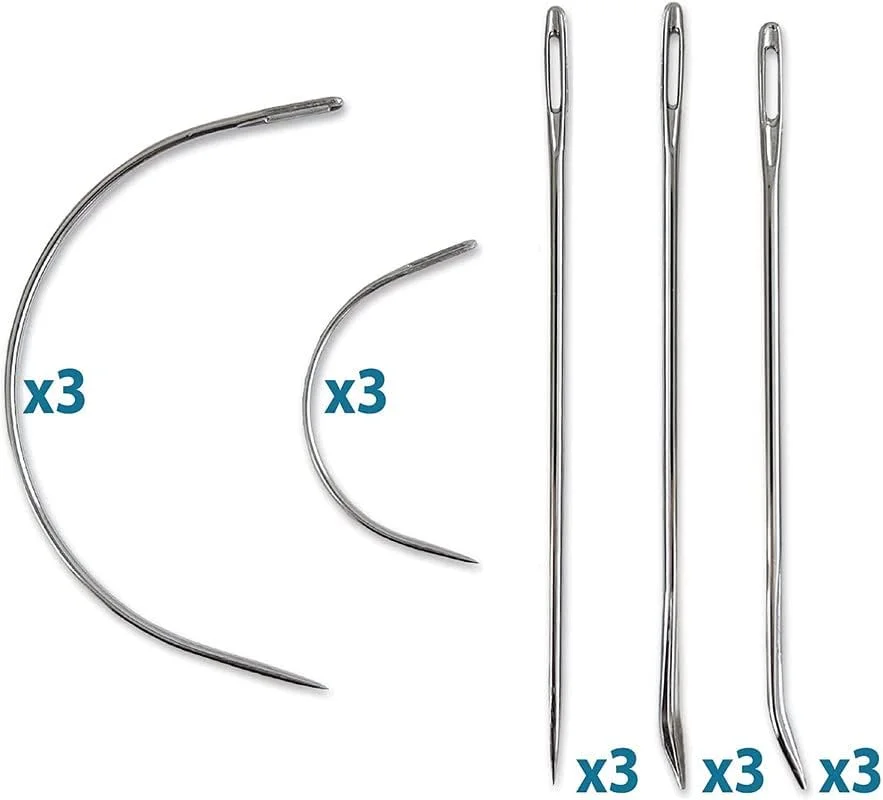 مجموعه 15 عددی سوزن چرمی حرفه ای ZP Crafts برای دوخت دستی با انواع مختلف برای پروژه های شما